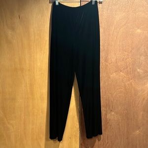 NOTATIONS velvet wide leg pants pull on elastic waist size XL